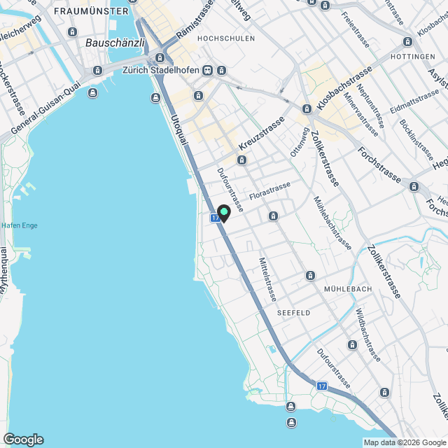 Erstvermietung im beliebten Zürcher Seefeld - Karte