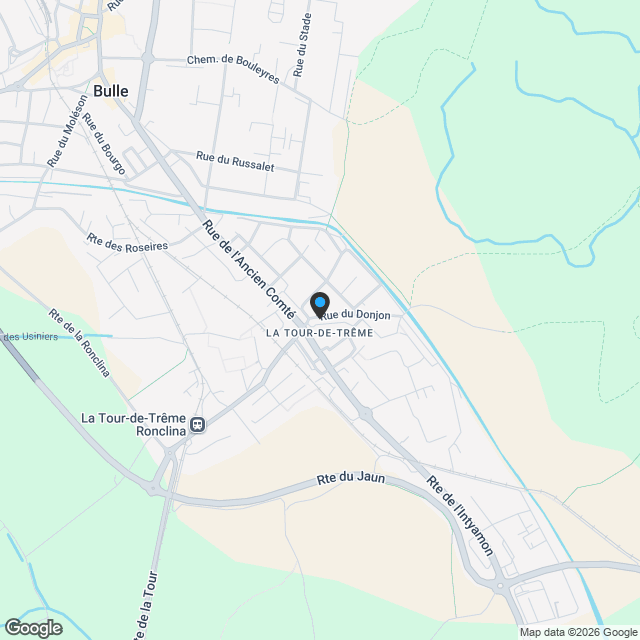 Ancien-Comté 100, La Tour-de-Trême - Karte