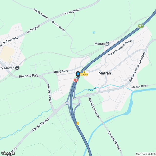 LOCATION-VENTE - Impasse de Champ-Riond à Matran - Karte