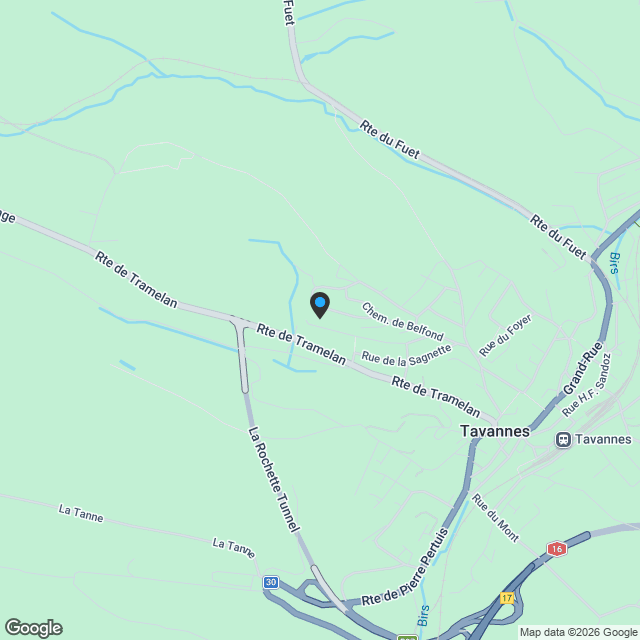 Magnifique appartement de 4,5 pièces à Tavannes 130m2 - Karte