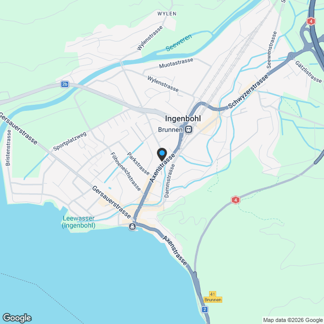 4 ½ Zimmerwohnung an bester Lage in Brunnen SZ - Karte