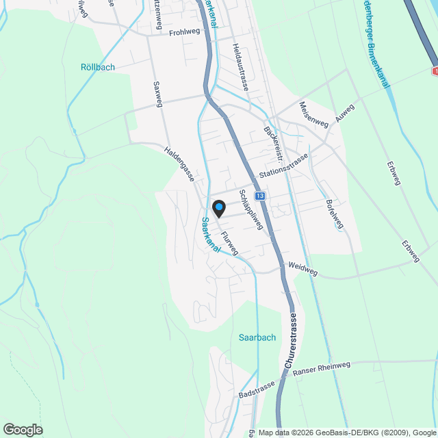 Neubau 4½ Zi-Doppeleinfamilienhaus mit Zusatzräumen - Karte