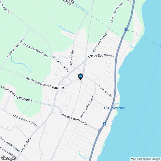 VILLA MITOYENNE CONTEMPORAINE À FOUNEX - Karte
