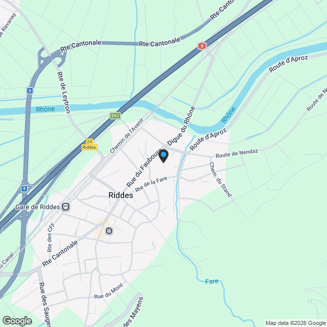 Charmant duplex neuf à Riddes avec pelouse - Karte