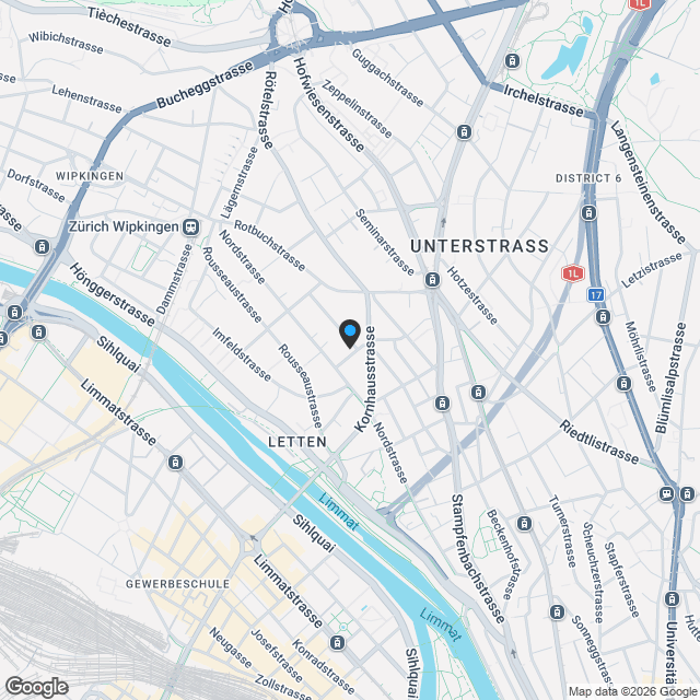 15 Eigentumswohnungen in Zürich-Wipkingen - Karte