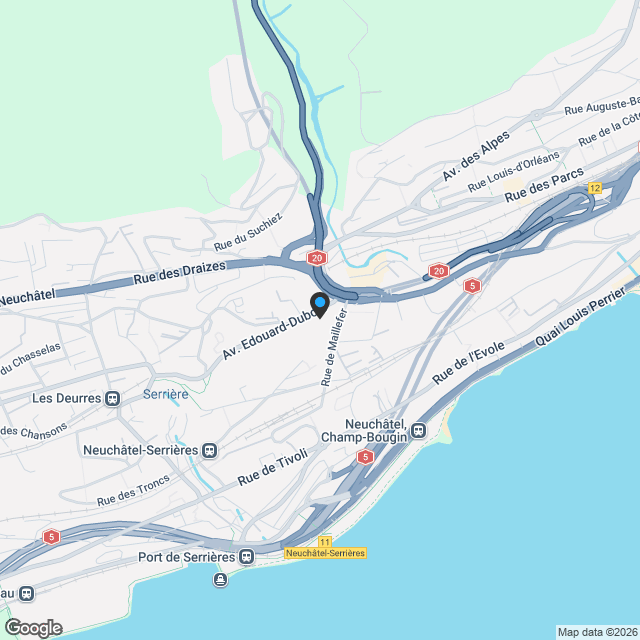 Magnifique appartement avec un balcon de 17 m2 avec garage - Karte