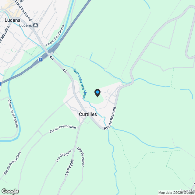 Villa individuelle de 5,5 pces, à Curtilles - Karte