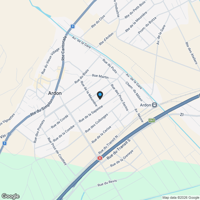 Attique 4,5 pces avec grande terrasse - Karte