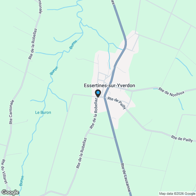 Appartement neuf 3.5 pièces avec balcon et garage à Essertines-sur-Yverdon - Karte