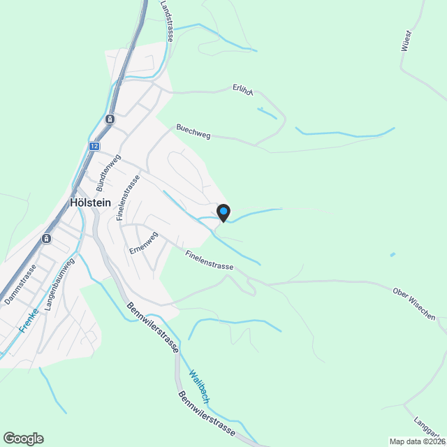 Neubau 6.5-Zimmer-Einfamilienhaus an idyllischer Hanglage - Karte