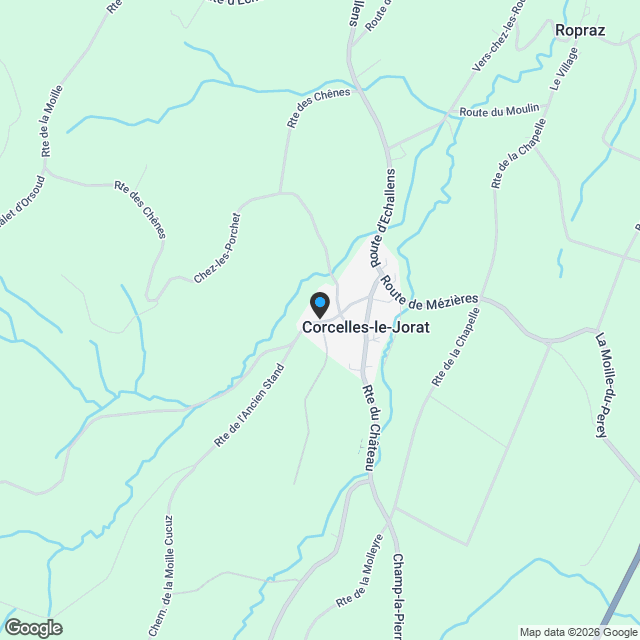 CORCELLES-LE-JORAT, villa mitoyenne neuve de 7.5 pièces - Karte