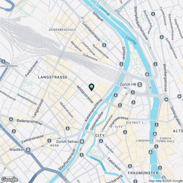NEW WOW! 3min zum HB - möblierte 1.5-Zimmer-Wohnung 30m2 – ab 01.11.2025 - Karte