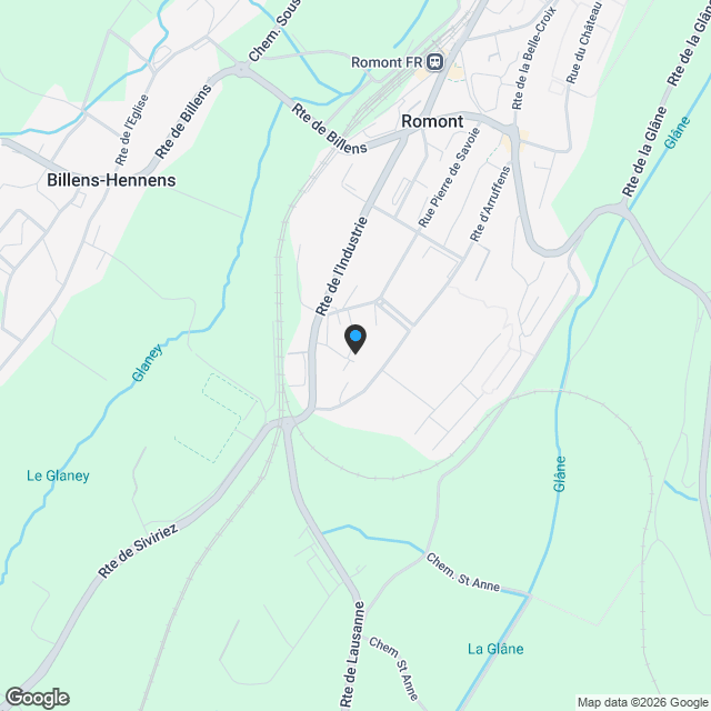 4.5 neuf, moderne, avec grand balcon Est, dans quartier résidentiel - Karte