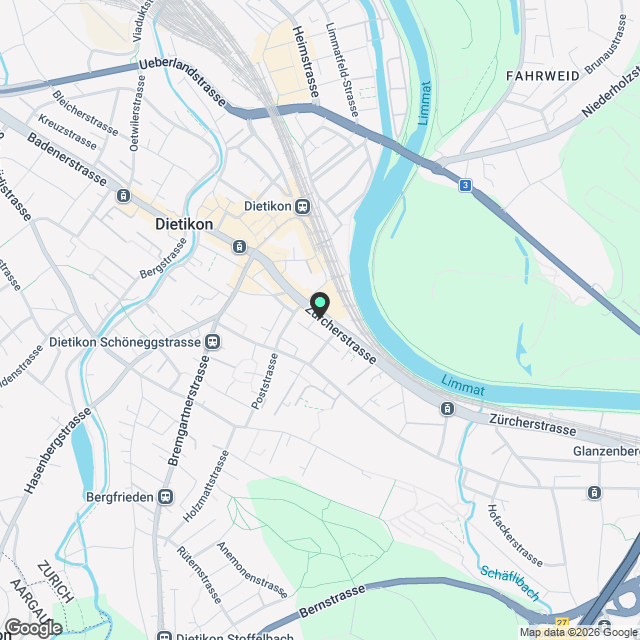 Zürich | Private Suite mit Bad | All-inclusive Coliving | Dietikon - Karte