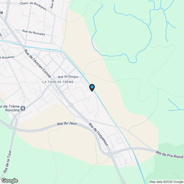 La Tour-de-Trême - Confort, modernité et calme : villas en PPE - Karte