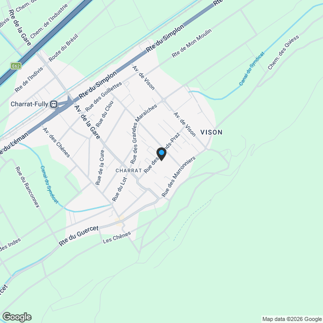 4 villas Mitoyennes + 2 appartements - GRANDS PRAZ - Karte