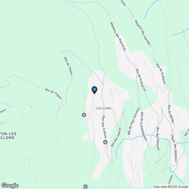 2.5-room apartment on the ski slopes - Karte