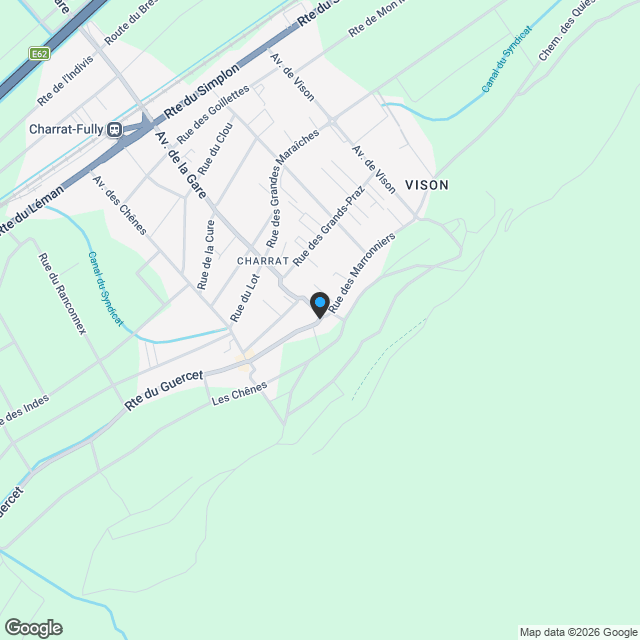 Immeubles A & B les Roncoz - Karte