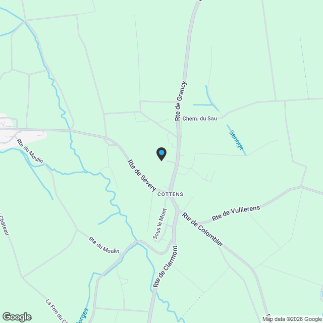 Villa jumelle de 7.5 pièces à Cottens - Karte