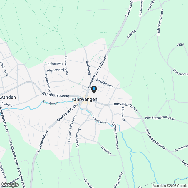 Bündten Fahrwangen – Zentrum zwischen See und Berg - Karte