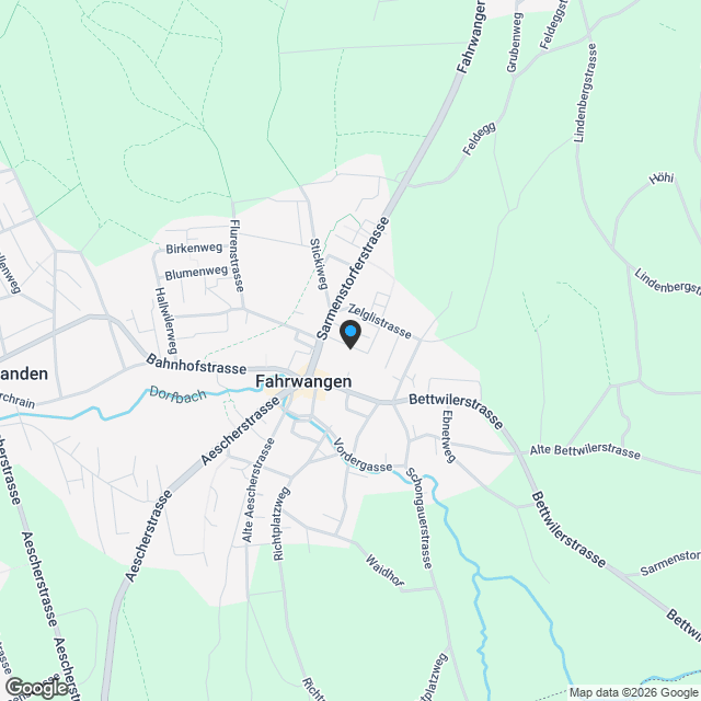 Bündten Fahrwangen – Hochwertig. Nachhaltig. Grosszügig - Karte