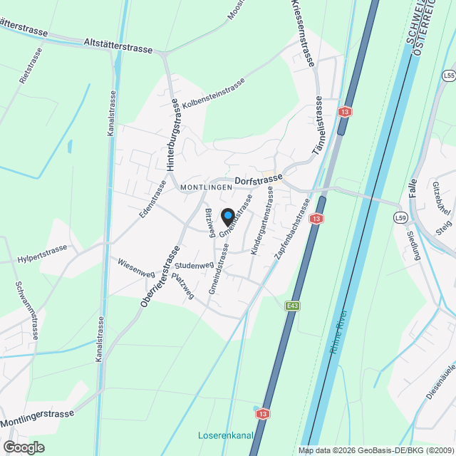 Exklusiver Neubau: 3.5 Zimmer Wohnung im Obergeschoss - Karte