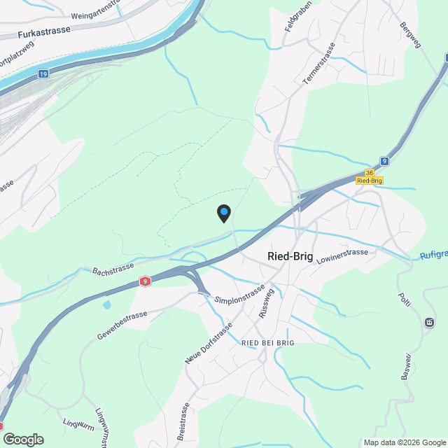 Exklusive 2.5-Zimmer-Wohnung in Ried-Brig im 1.OG mit Panorama-Aussicht & Terrasse - Karte