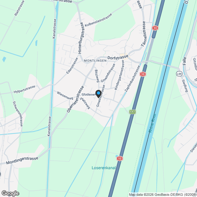 Moderne 3.5 Zimmer Neubauwohnung mit grossem Balkon - Karte