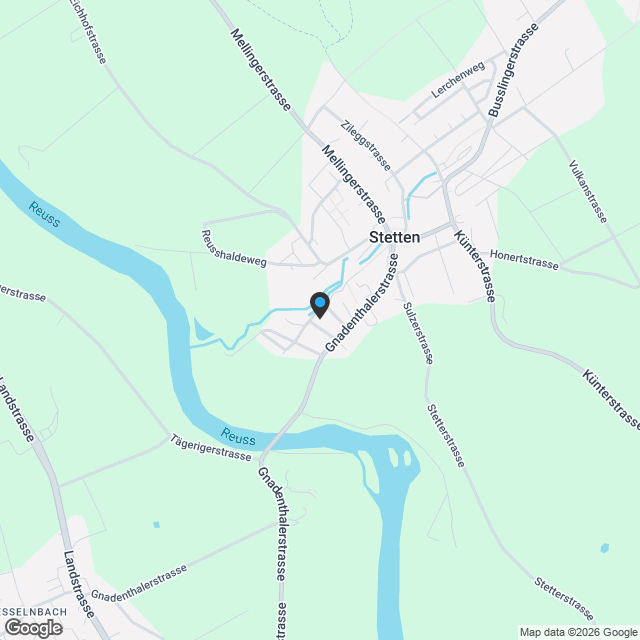 Individuelle Doppeleinfamilienhäuser in Stetten - Karte