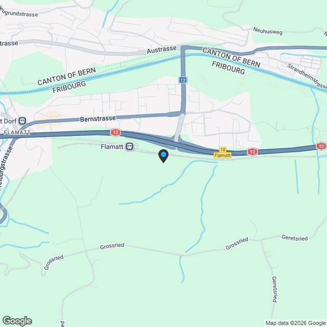 SPITZMATTE DUO - 12 moderne Eigentumswohnungen mit Top-Anbindung in Flamatt - Karte