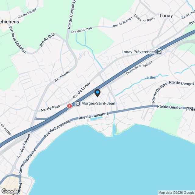 Attique 3.5 pièces à Morges - Karte