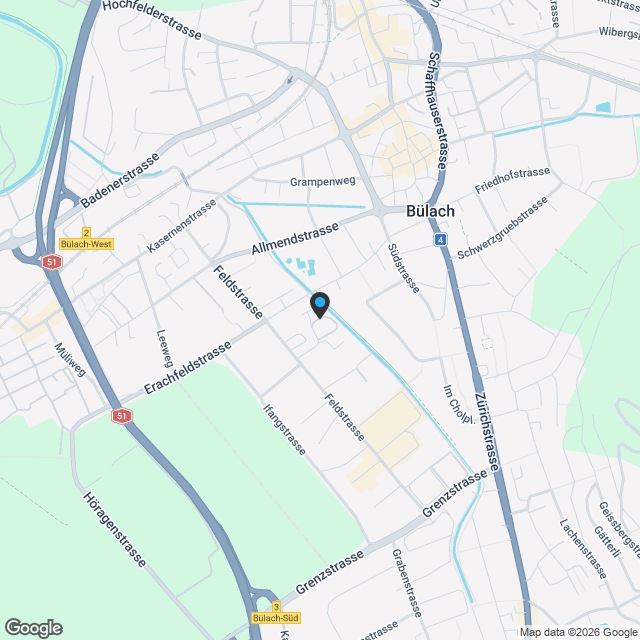 Gut ausgerichtete 3.5-Zimmer-Wohnung im 2.OG - Karte