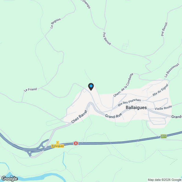 Ballaigues Villa Jumelle 5.5 pièces avec Belle Vue - Karte