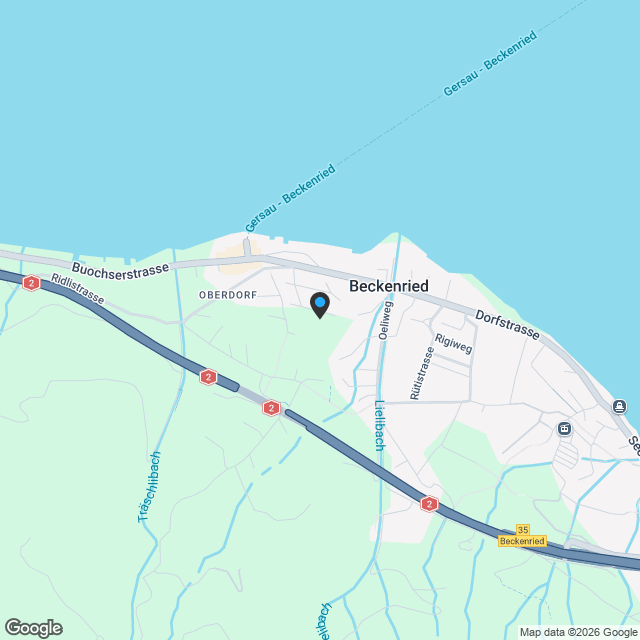 Neubauprojekt Lehmatt Seeblick * 2.5 Gartenwohnung in Beckenried - Karte