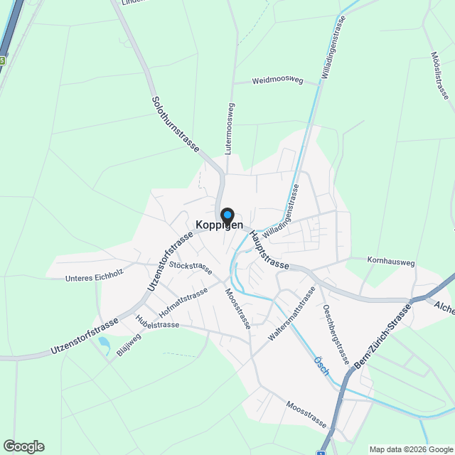 Unglaubliche 5.5 Zimmer Neubauwohnung in Koppigen - Karte