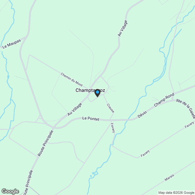 Villa familiale neuve de 5 pces à Champtauroz / VD - Karte