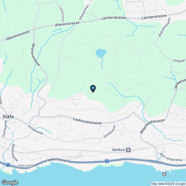 Grosszügige 5.5-Zimmer Gartenwohnung, 176m2 WF, an naturnaher Lage, teilweise Seesicht - Karte