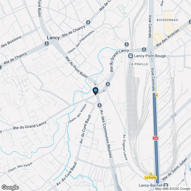 Appartement THPE sur plan de 3 pièces avec un balcon spacieux - Karte