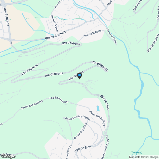 Villa contemporaine avec vue panoramique sur la plaine du Rhône - Karte