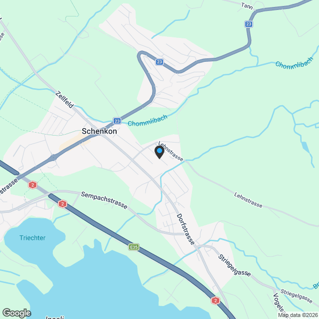 VIVAORA Schenkon – 5.5 Zimmer Gartenmaisonette (Ebene 0A) - Karte