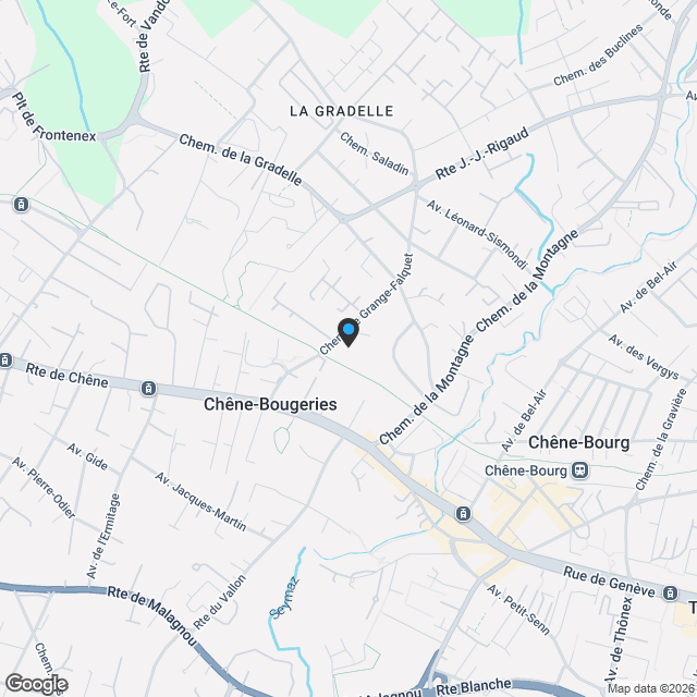 Rigaud 8, Chêne-Bougeries | 2 villas contemporaines de haut standing - Karte