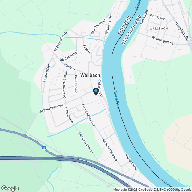 Letzte 3 1/2-Zi-Eigentumswohnung in der Dorfperle, Wallbach - Karte