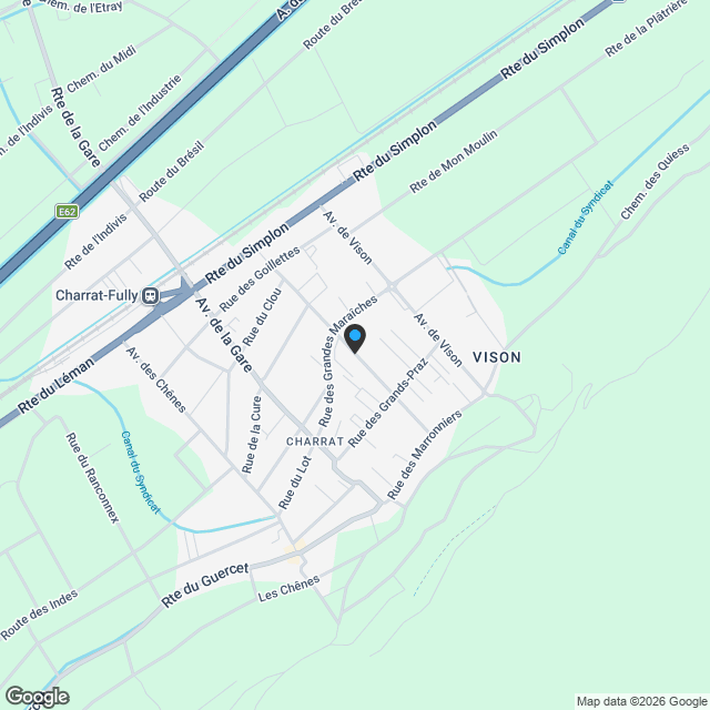 Exclusivité : Nouvelle Promotion de 6 appartements à Charrat - Karte