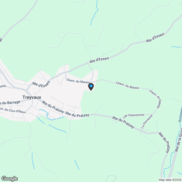 9 villas contemporaines à Treyvaux - nouvelles constructions - Karte