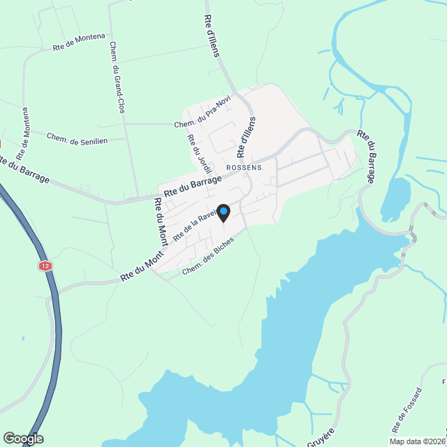 Villa Rossens - Karte