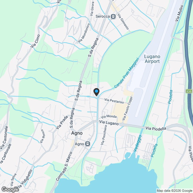 Appartamenti di nuova costruzione con vista lago ad Agno - Karte