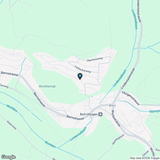 Neubau Eigentumswohnungen in Boll nahe Bern - Karte