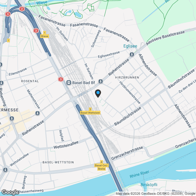 Neubau: Geräumige 2.5-Zimmerwohnung an zentrumsnaher Lage - Karte