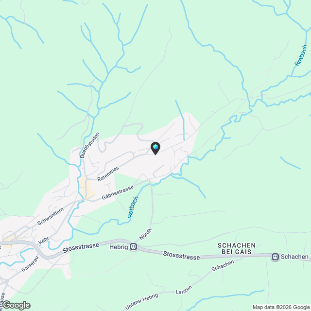 Bewilligtes Projekt in Gais - Karte