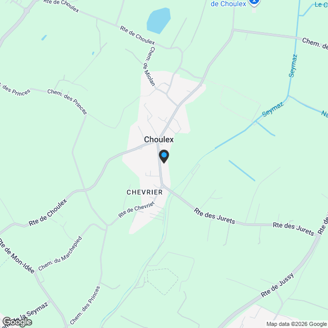 Appartement 4P au 2ème étage dans la promotion 11, route des Jurêts à Choulex - Karte